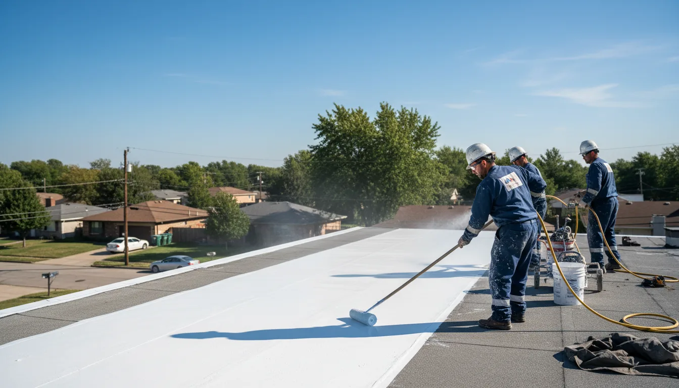 Commercial roof coating in Cottonwood Falls, KS near me